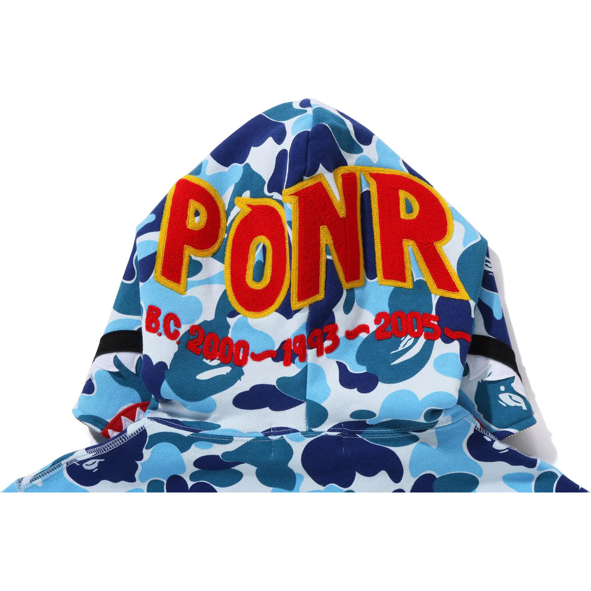 BAPE Camo Shark Full Zip Hoodie 'Blue' PONR