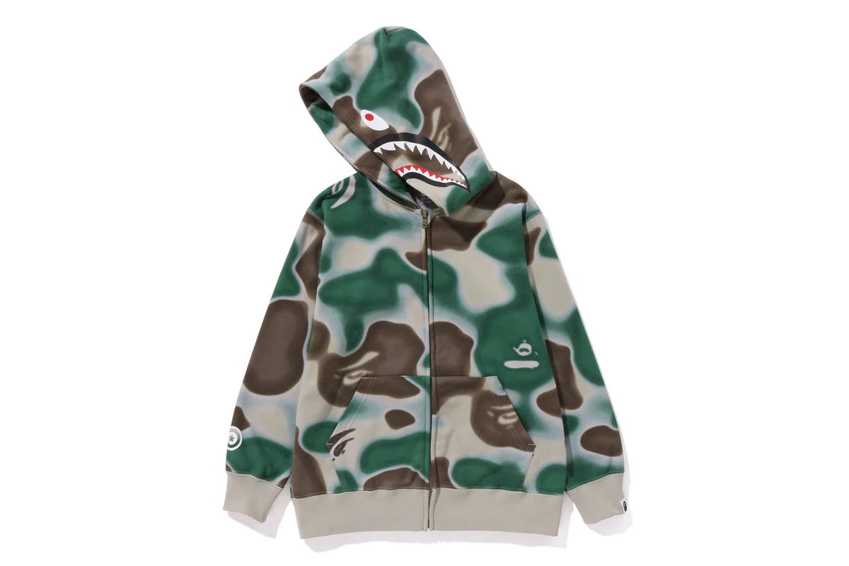 BAPE Liquid Camo Shark Full Zip up