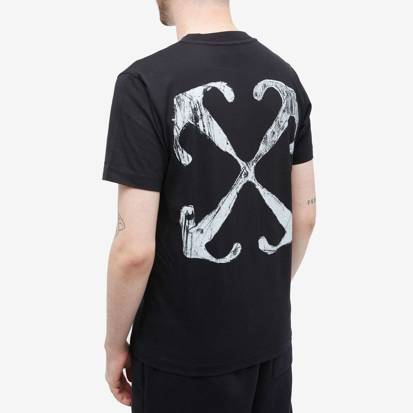 Off White Scratch Arrow Black Tee