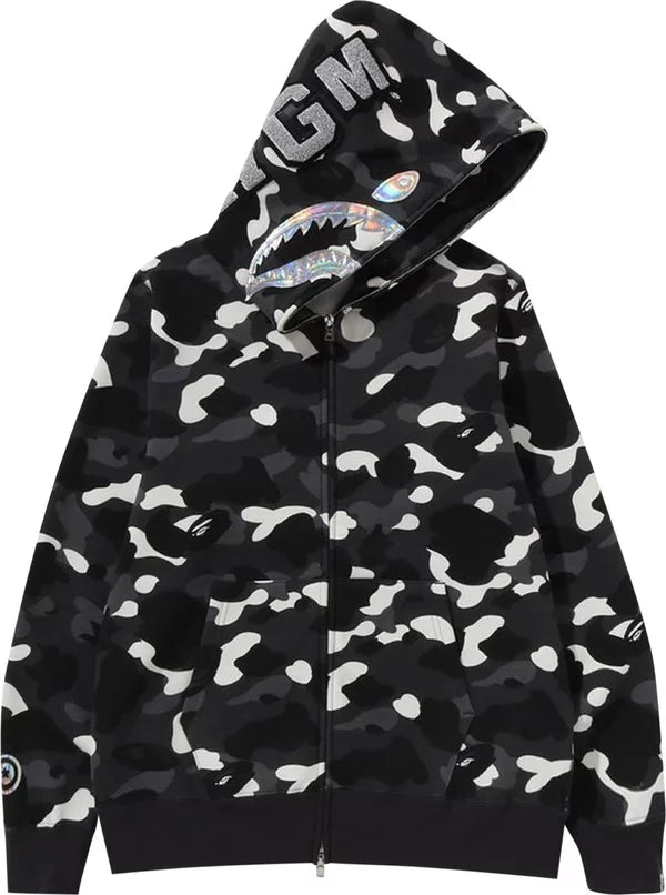 BAPE - City Camo Full Zip Up Hoodie Glow in the Dark