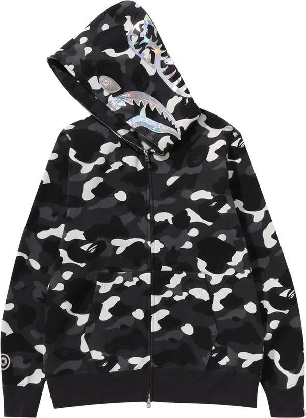 BAPE - City Camo Full Zip Up Hoodie Glow in the Dark