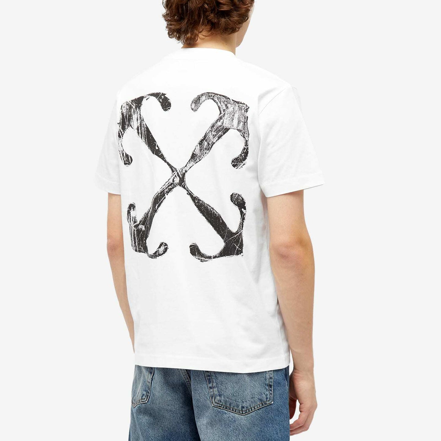 Off White Scratch Arrow White Tee