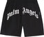 Palm Angels Curved Logo Swim Short 'Black/White'