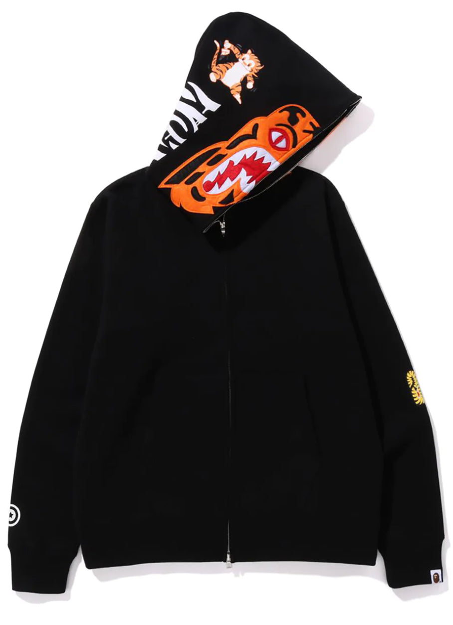 Bape Tiger Full Zip Hoodie ‘Black’