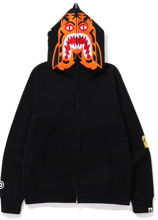 Bape Tiger Full Zip Hoodie ‘Black’