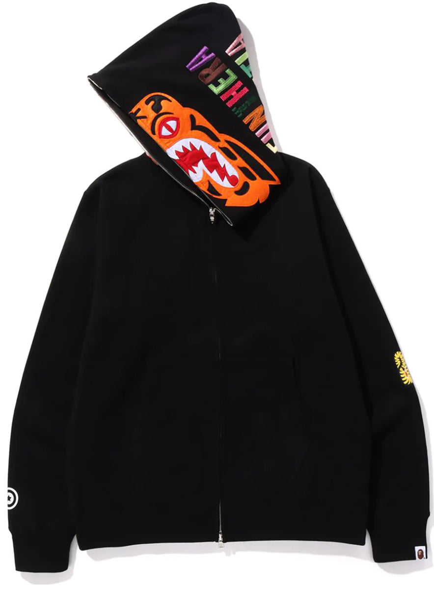 Bape Tiger Full Zip Hoodie ‘Black’