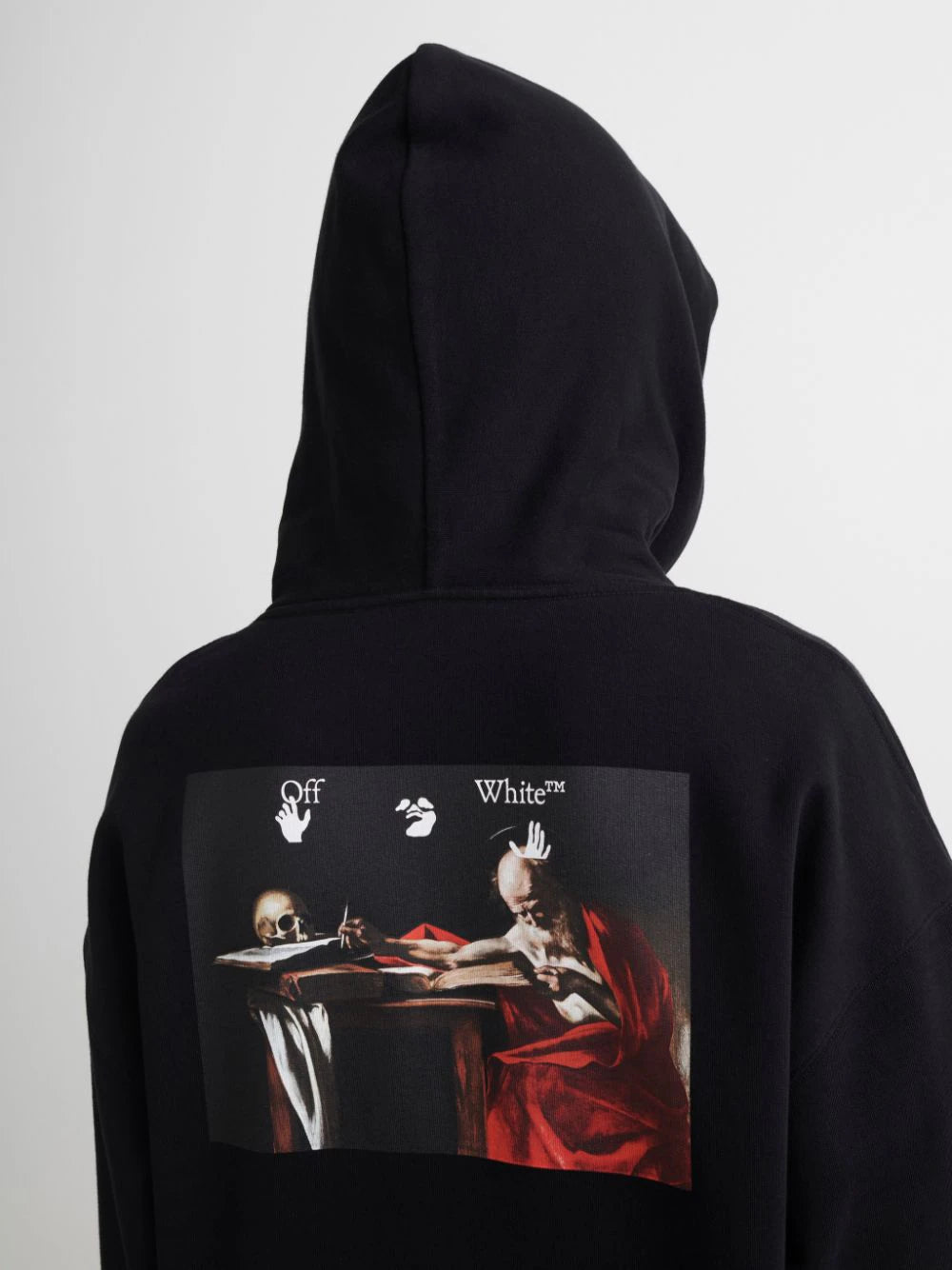 Off White Hoodie Canvas Paintover